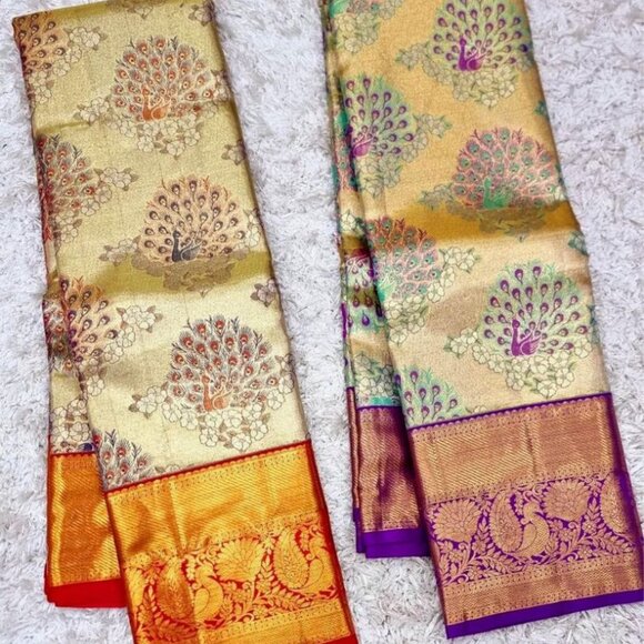Indian SAREE FABRIC - Zimi chu with seqwance work - Picture 15 of 15